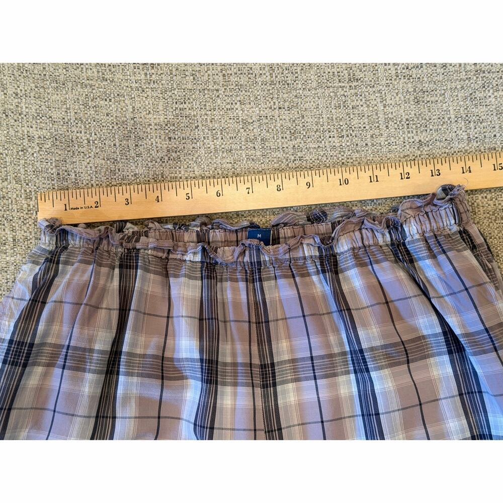 Old Navy Purple Plaid Pajama Sleep Set Top And Pants Spaghetti Straps Sz M - Picture 11 of 13